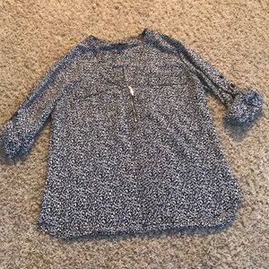 Like New Express Roll Sleeve Blouse Size M